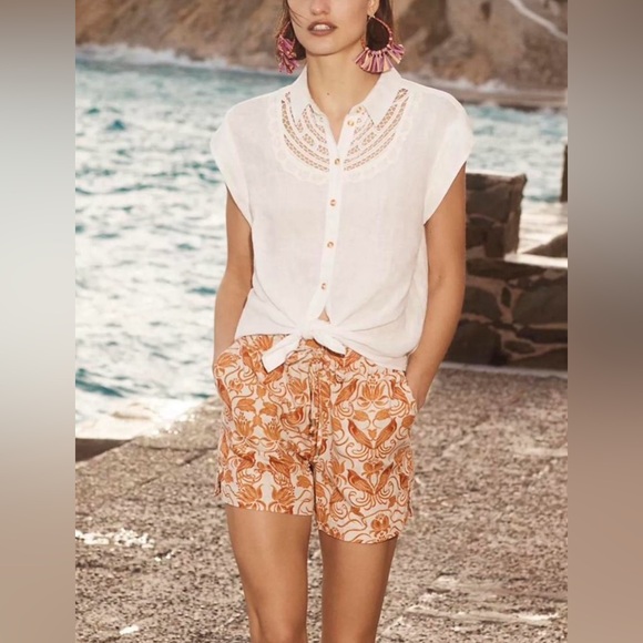 Anthropologie Jolene Linen Shorts - Picture 1 of 8